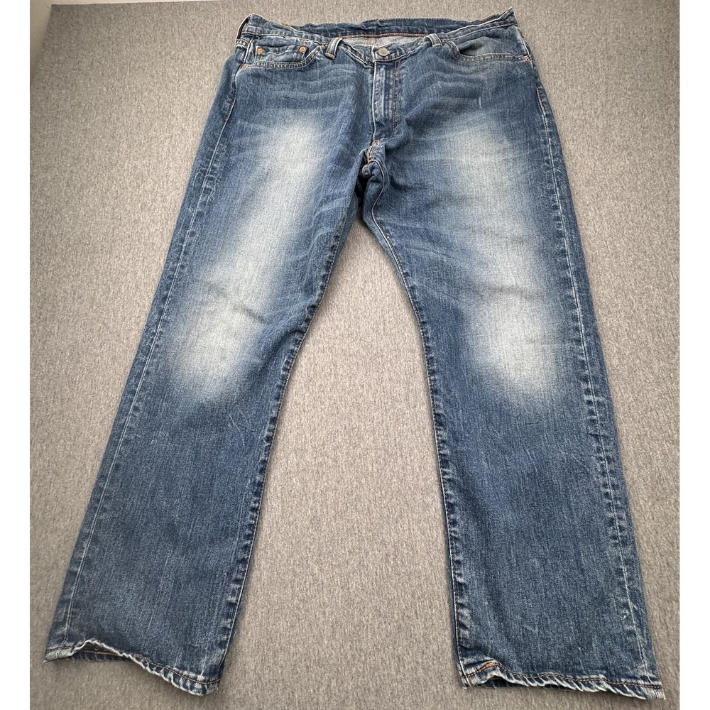Levis 513 Straight Fit Mens Blue Jeans 36x30 Fits 38x30 Medium Wash Denim Pants